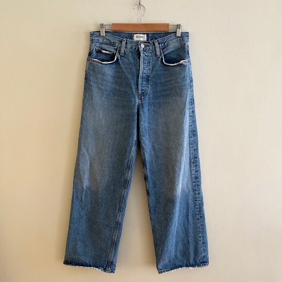 AGOLDE Low Rise Baggy in Mid Denim- for jlo476 - Picture 3 of 6